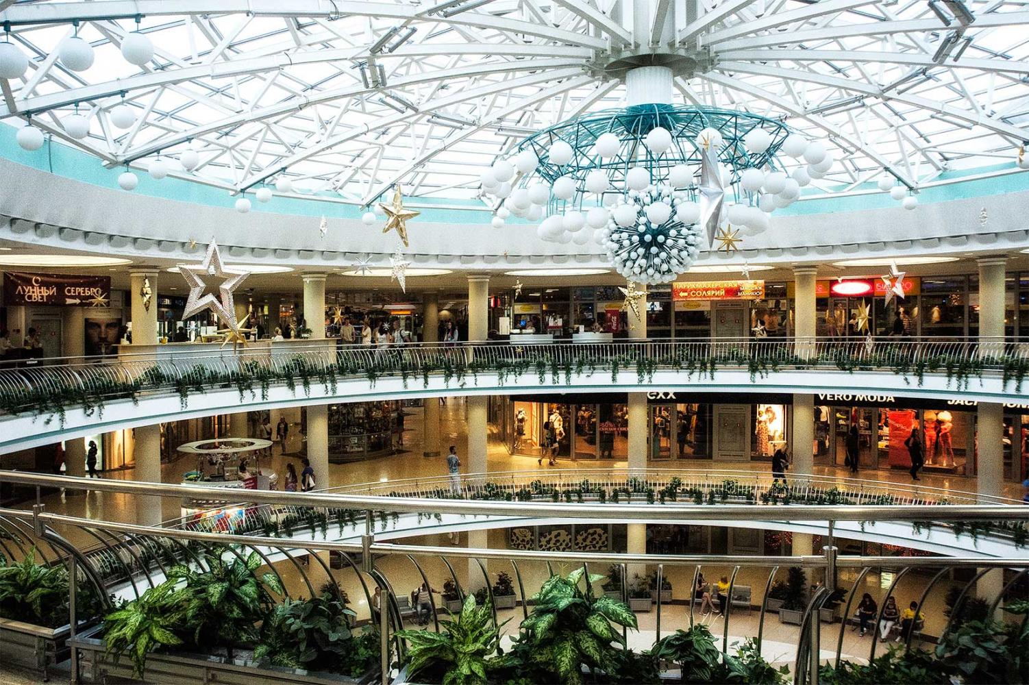 Underground shopping center in Minsk.