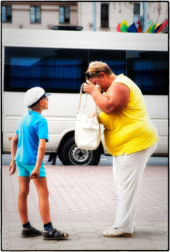 Babushka and grandson